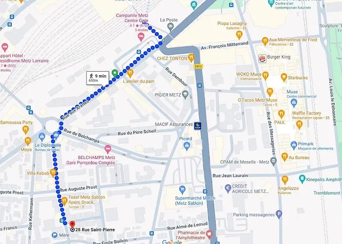 Vue Magnifique, 7 Mn Gare, Muse, Centre, Parking 메스